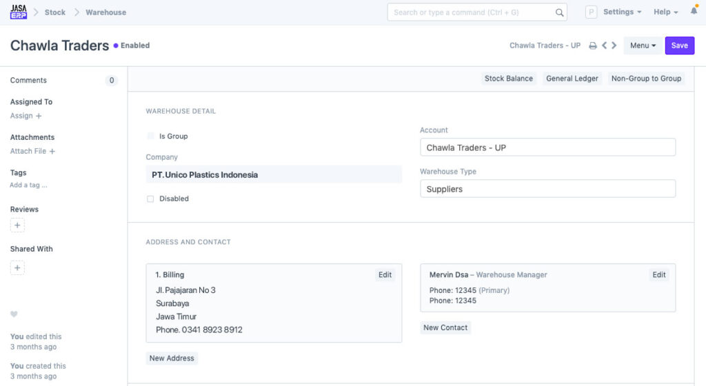 Warehouse Management System | JASA ERP Custom Jakarta Surabaya dan Bali